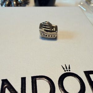 Pandora Silver Ship Retired Charm S925 Ale